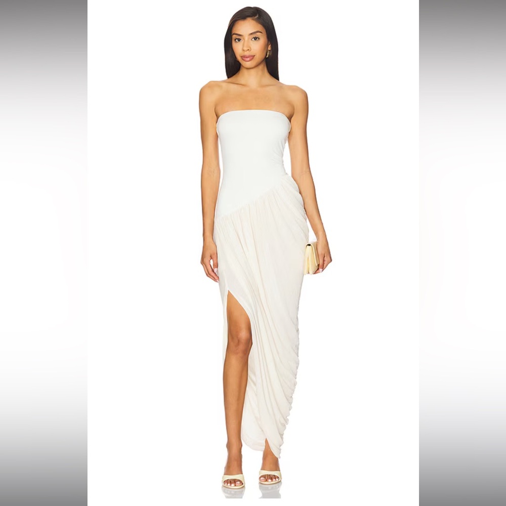 Camila Coelho Hayes Midi Dress in Bone, xs